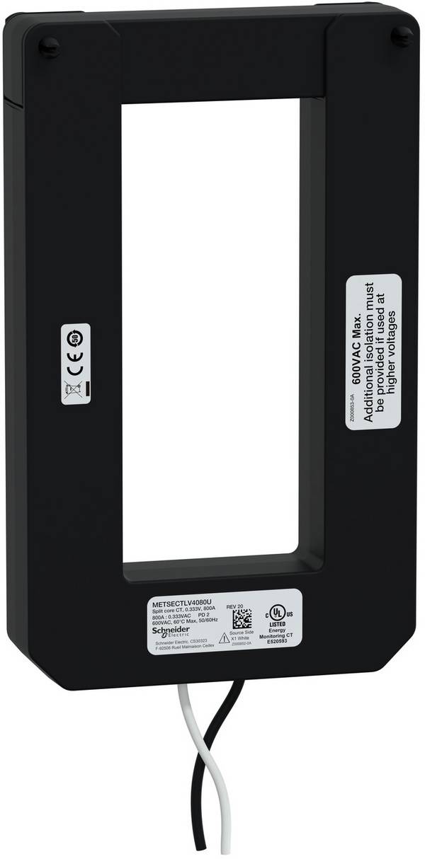 Schneider Electric METSECTLV4080U METSECTLV4080U Przekładnik prądowy do konwersji kabli 1 szt.