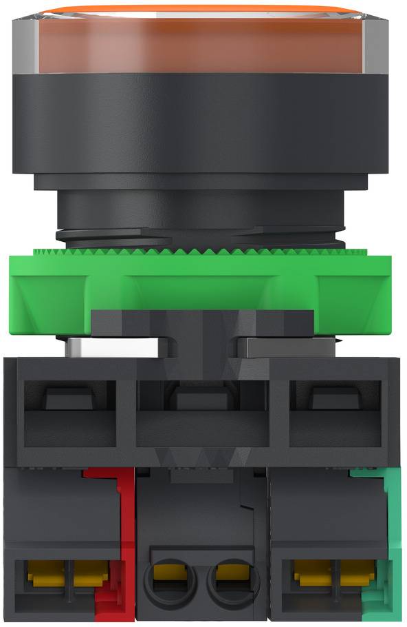 Schneider Electric XB5AW35B55 Podświetlany przycisk Harmony XB5, plastikowy, 22 mm, pomarańczowy, bez oznaczeń, LED, kop-4