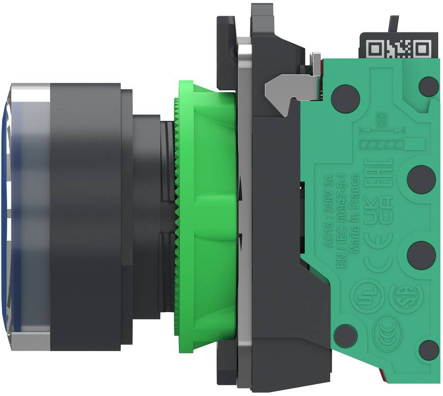 Schneider Electric XB5AW36B55 Podświetlany przycisk Harmony XB5, plastikowy, 22 mm, niebieski, bez oznaczeń, LED, kopułk-2