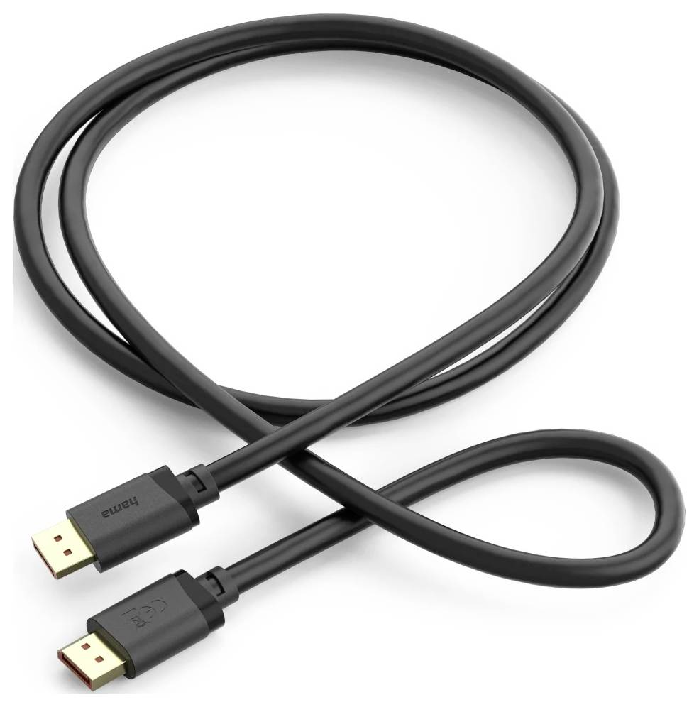 Кабель Hama DisplayPort, роз'єм DisplayPort, 2 м, чорний, 00202032, кабель 16K UHD DisplayPort