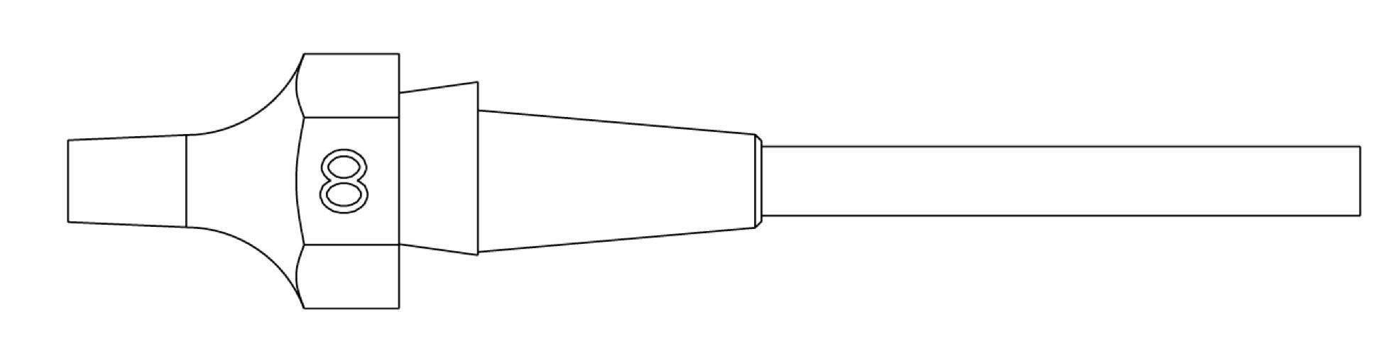 Weller XDSL 8 SAUGDÜSE Ø1,5XØ2,9 L=10,5MM VERP. Dysza ssąca 1 szt.-0