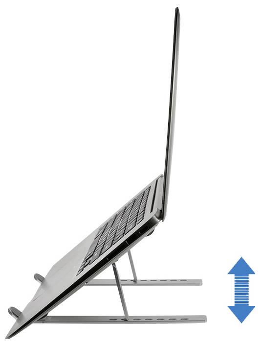 Podstawka pod notebooka z funkcją chłodzenia Conceptronic THANA04S ERGO Foldable Aluminum Laptop C składany-1