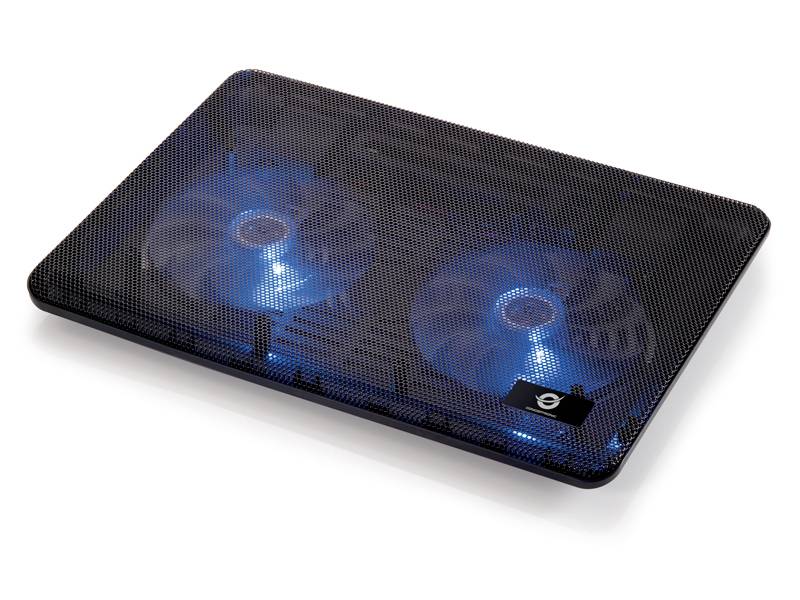 Podstawka pod notebooka z funkcją chłodzenia Conceptronic CNBCOOLPAD2F 2-Fan Laptop Cooling Pad-0