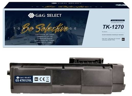 G&G Тонер Kyocera TK-1270 замінний чорний 14000 сторінок GS-KTK1270L