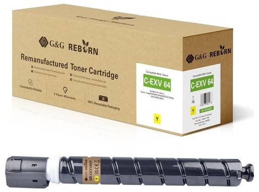 Тонер-картридж G&G Canon 5756C002 жовтий 25500 сторінок GR-CEXV64Y