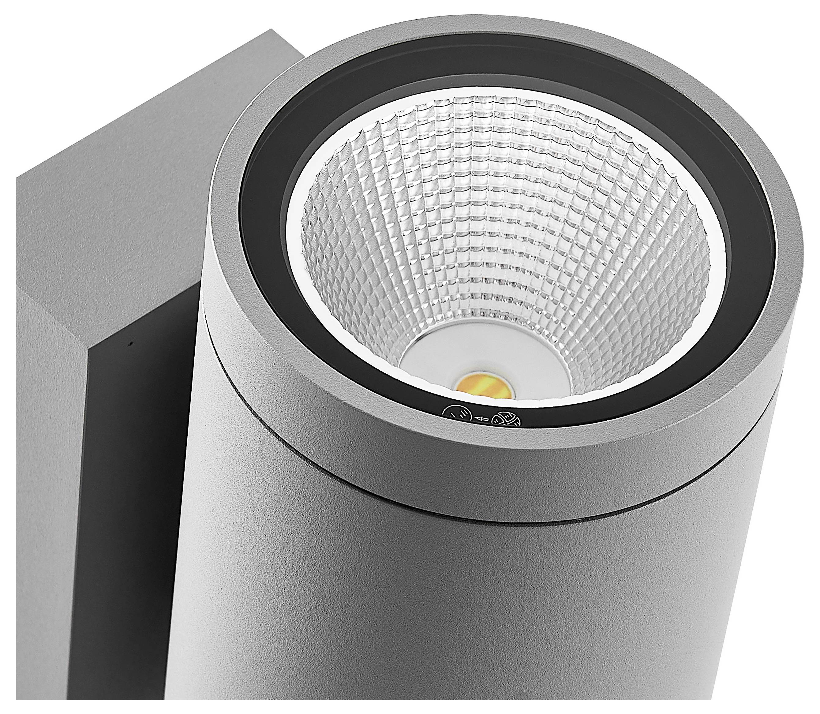 Lampa ścienna Deko Light ShoreLine Pro Round Up+Down 731193 20 W traffic grey (ral 7042)-6