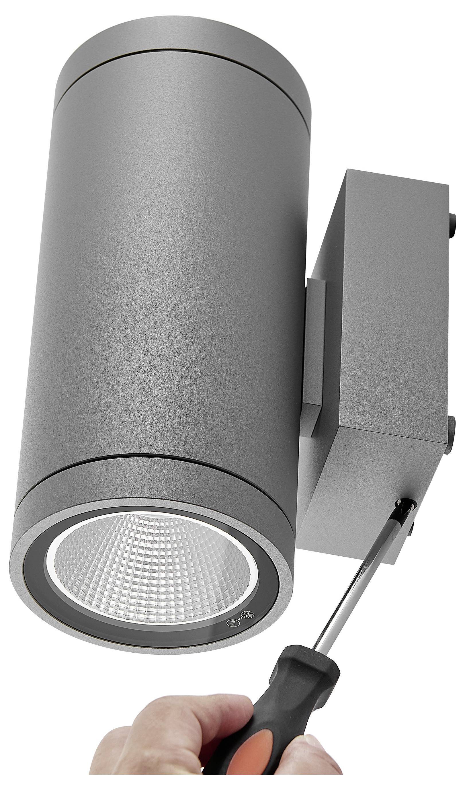 Lampa ścienna Deko Light ShoreLine Pro Round Up+Down 731193 20 W traffic grey (ral 7042)-9