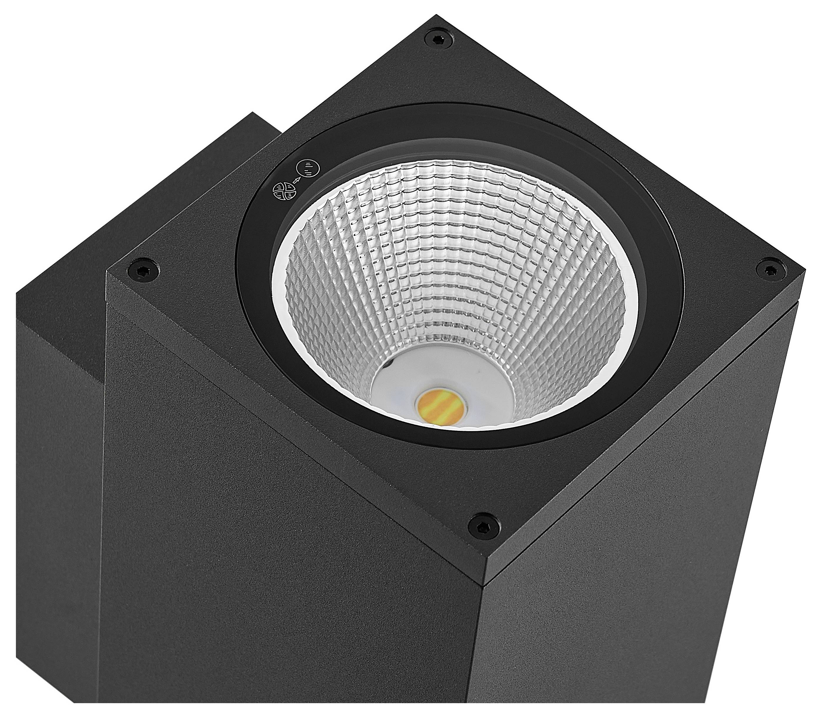 Lampa ścienna Deko Light ShoreLine Pro Square Up+Down 731200 21 W grafitowy szary (ral 7024)-6