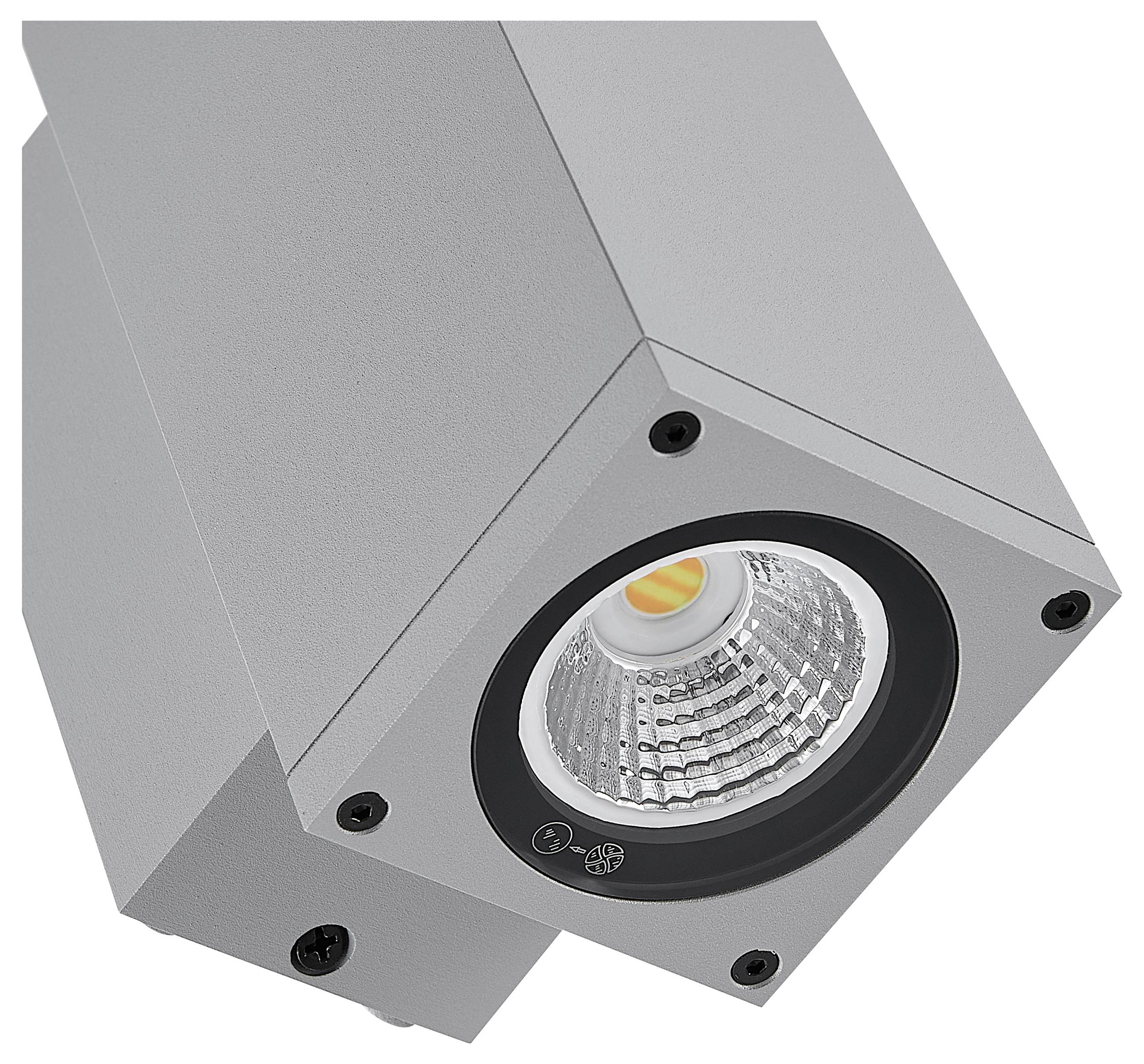 Lampa ścienna Deko Light ShoreLine Pro Square Up+Down 731208 7.5 W traffic grey (ral 7042)-7