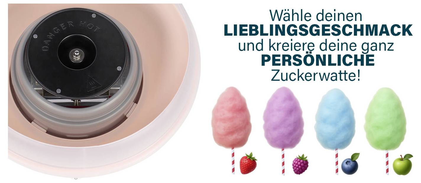 Wybierz swój ulubiony smak i stwórz swoją osobistą watkę cukrową!