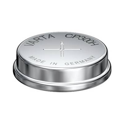Srebrna bateria guzikowa VARTA CP30H z etykietą "MADE IN GERMANY".