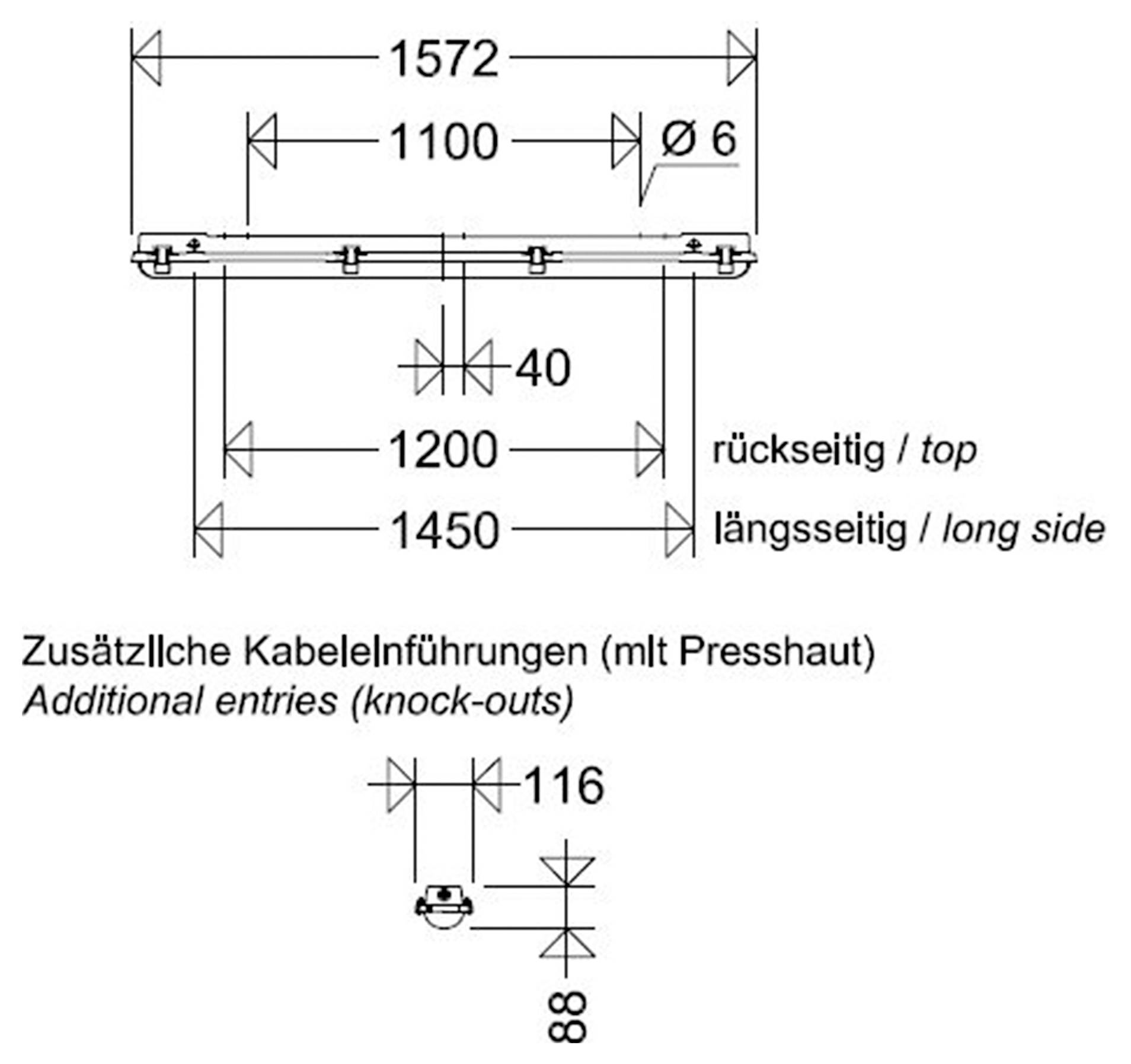 Schuch 163 15L34G2 SENS Odporna na wilgoć lampa LED LED 21 W biały szary-1