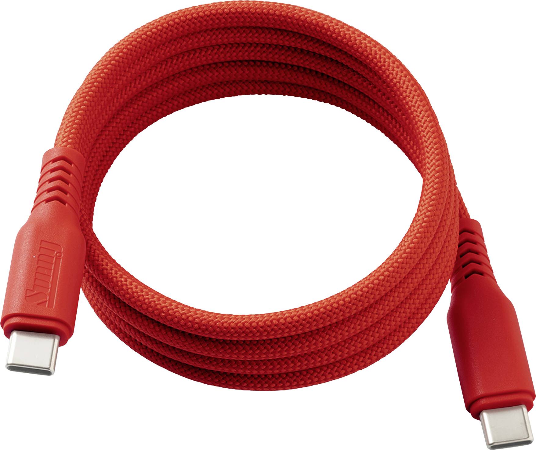 Кабель Dehner Elektronik USB-C USB 2.0 USB-C® 1 м, оранжевый, экранированный, магнитный кабель питания, оранжевый