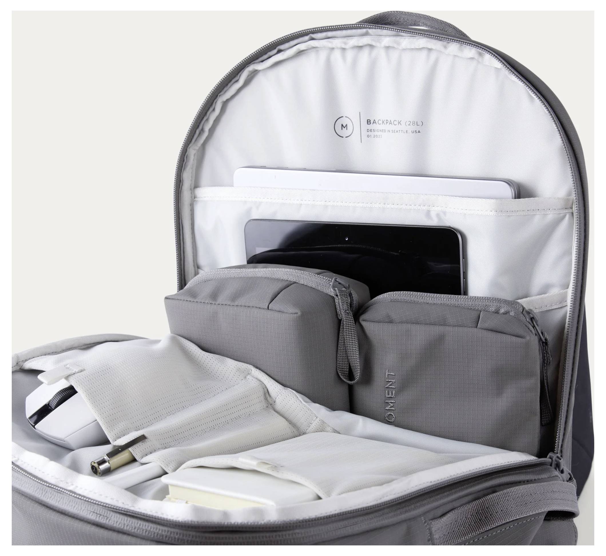 Moment Moment Everything Travel Pack Weekender Plecak z kieszenią na notebooka, Wodoodporna-3