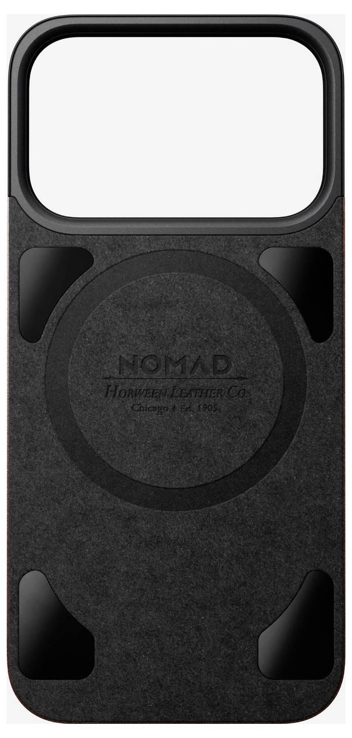 Nomad Magn. Leather Back MagSafe iPhone Leder Case iPhone 17 Pro brązowy NM014407858-3