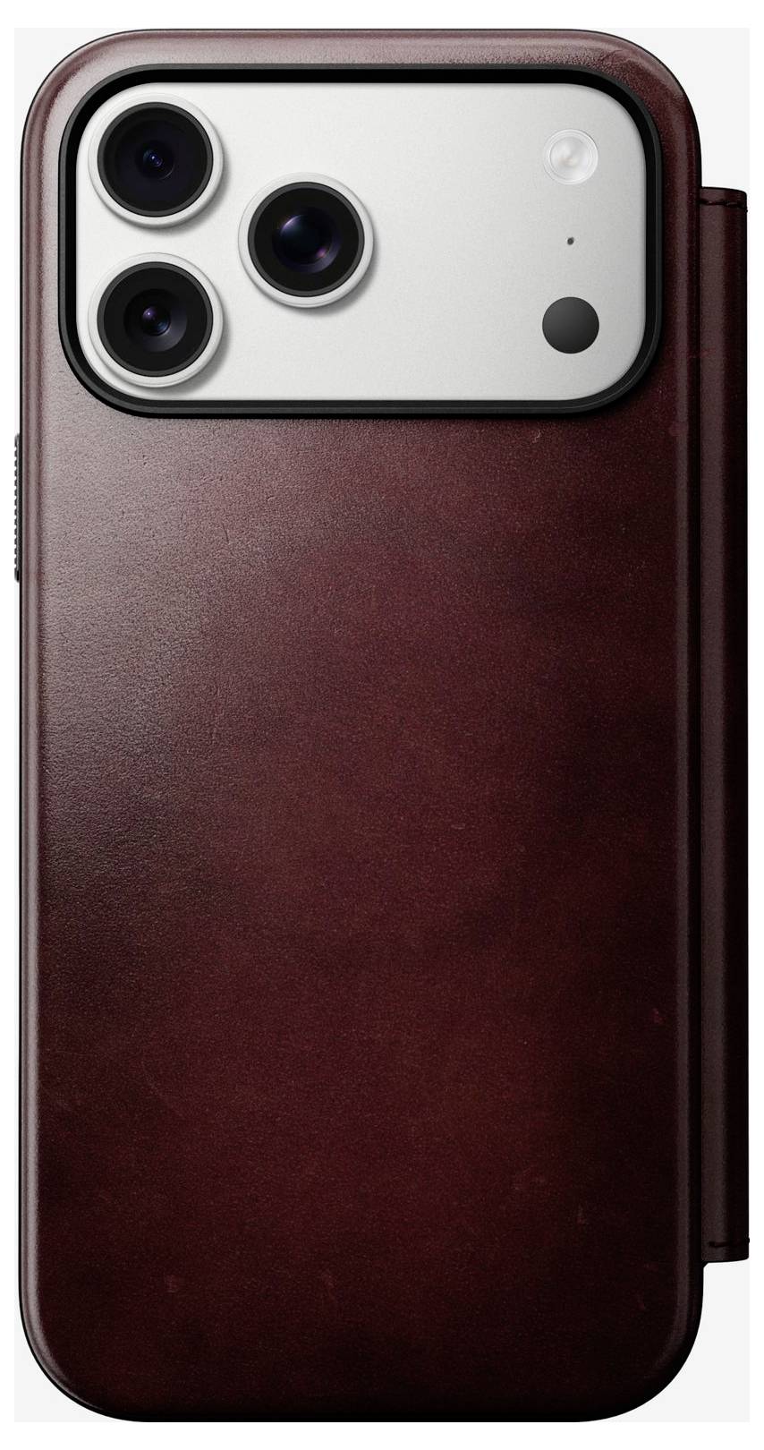 Nomad Modern Leather Folio Flip Case Apple iPhone 17 Pro Max burgundowy NM011826858-7