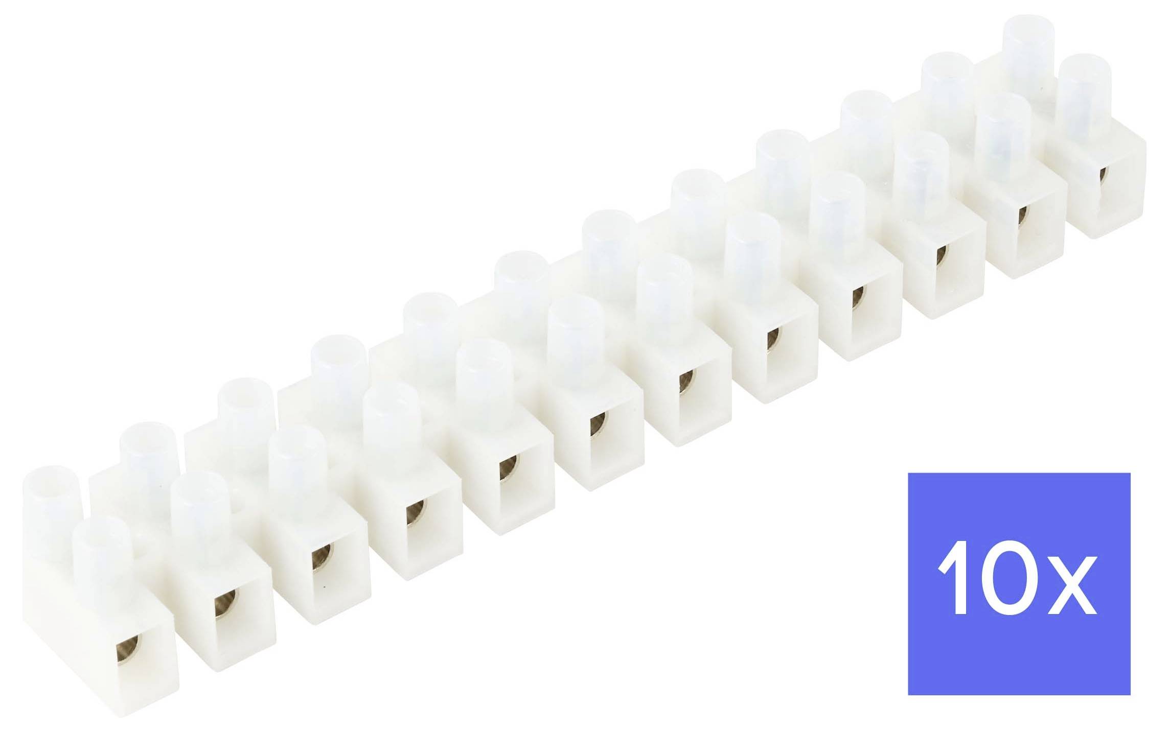 Złącze śrubowe TRU COMPONENTS TC-15094020 4.0-6.0 mm² 4.0-6.0 mm², Ilość styków: 12, 10 szt., biały