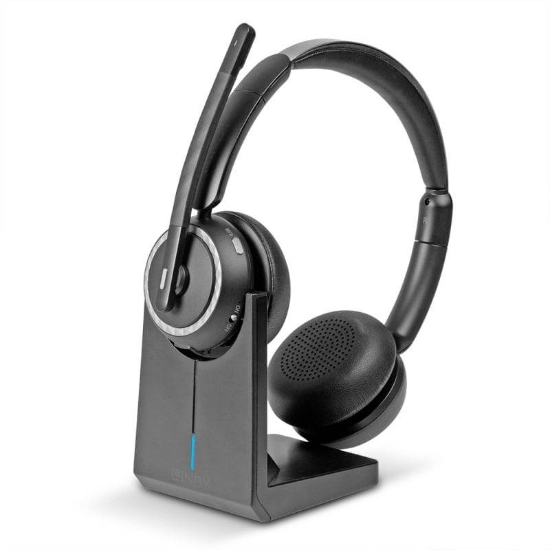 Наушники LINDY L118 WL Bluetooth накладные, черные, для использования с компьютером.