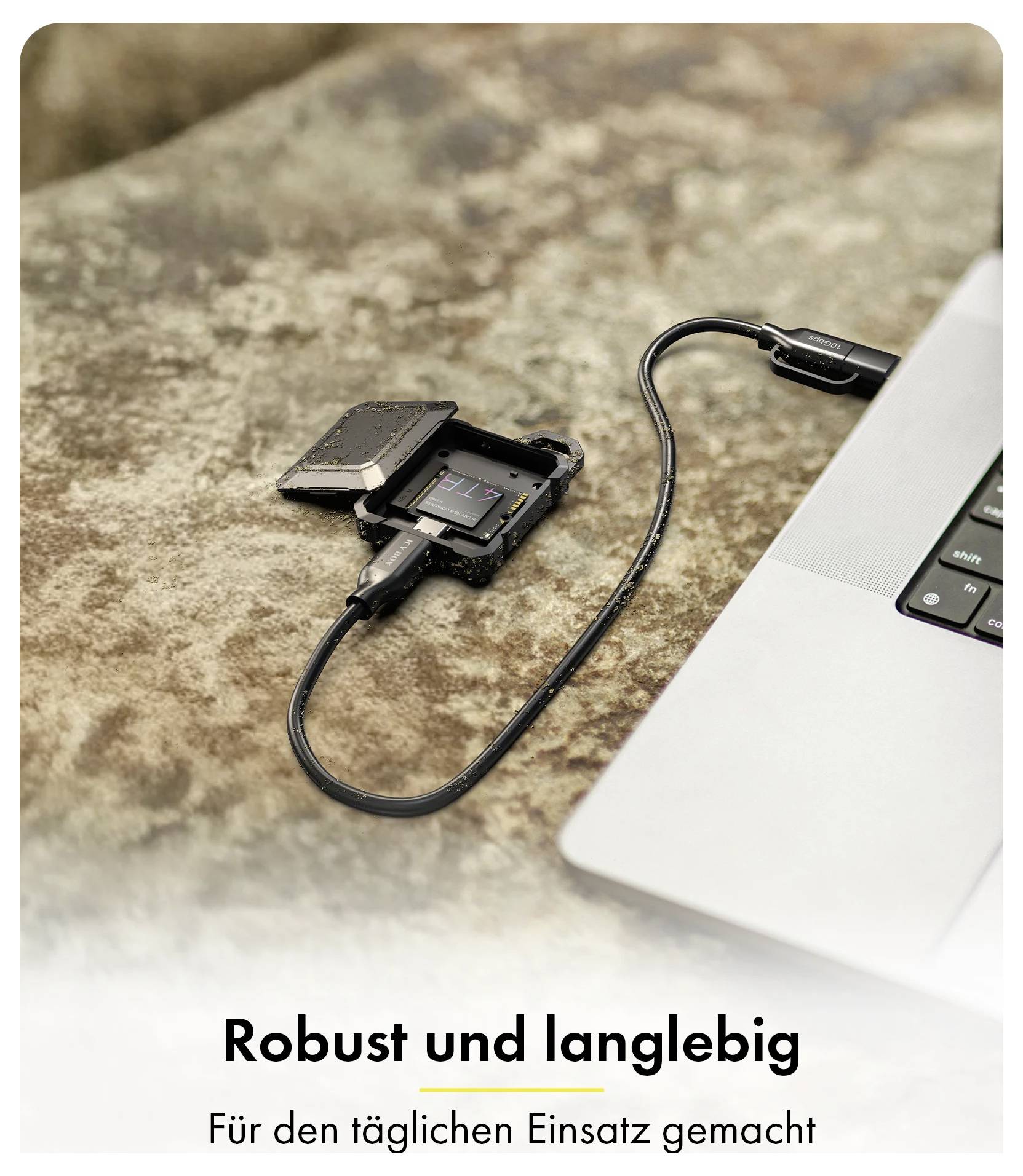 Корпус для M.2 SSD-накопителя ICY BOX IB-1601MP-CU31 с разъемом USB-C® (USB 3.2 Gen 2), скоростью передачи данных 10 Гбит/с, интер