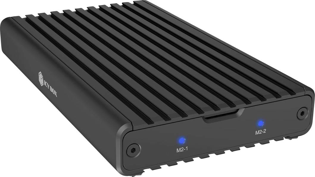 Корпус для M.2 SSD ICY BOX IB-2817M-C32, USB-C®, USB 3.2 (Gen 2x2), 20 Гбит/с, M.2 PCIe, NVMe, 2230, 2242, 2260, 2280, 61121