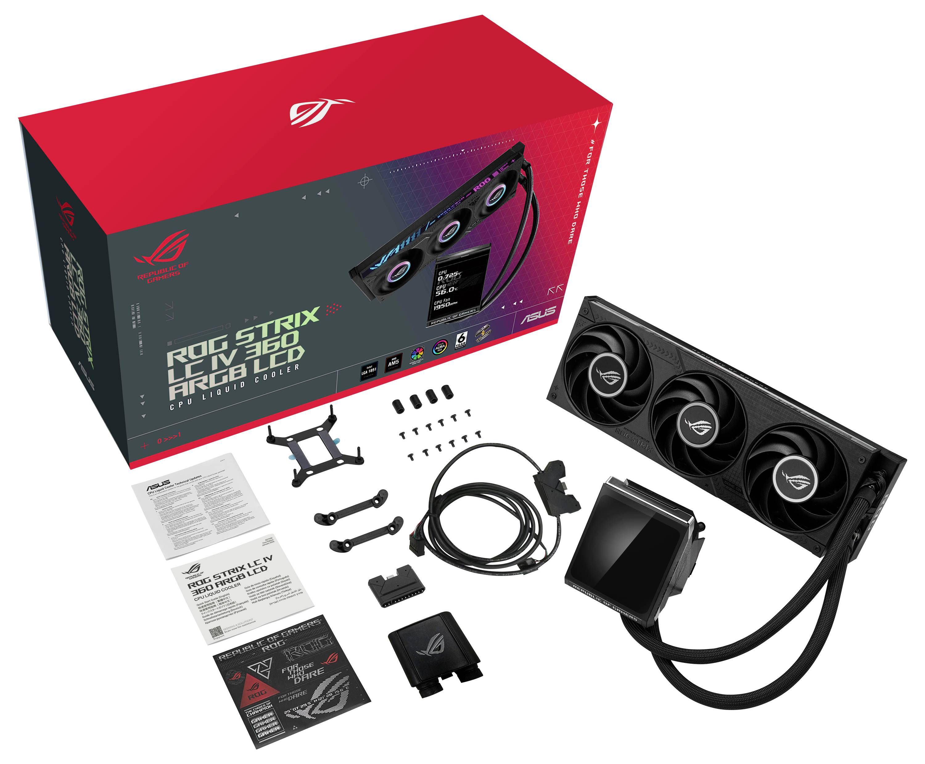 Zestaw chłodzenia wodnego Asus ROG Strix LC IV 360 ARGB LCD-18