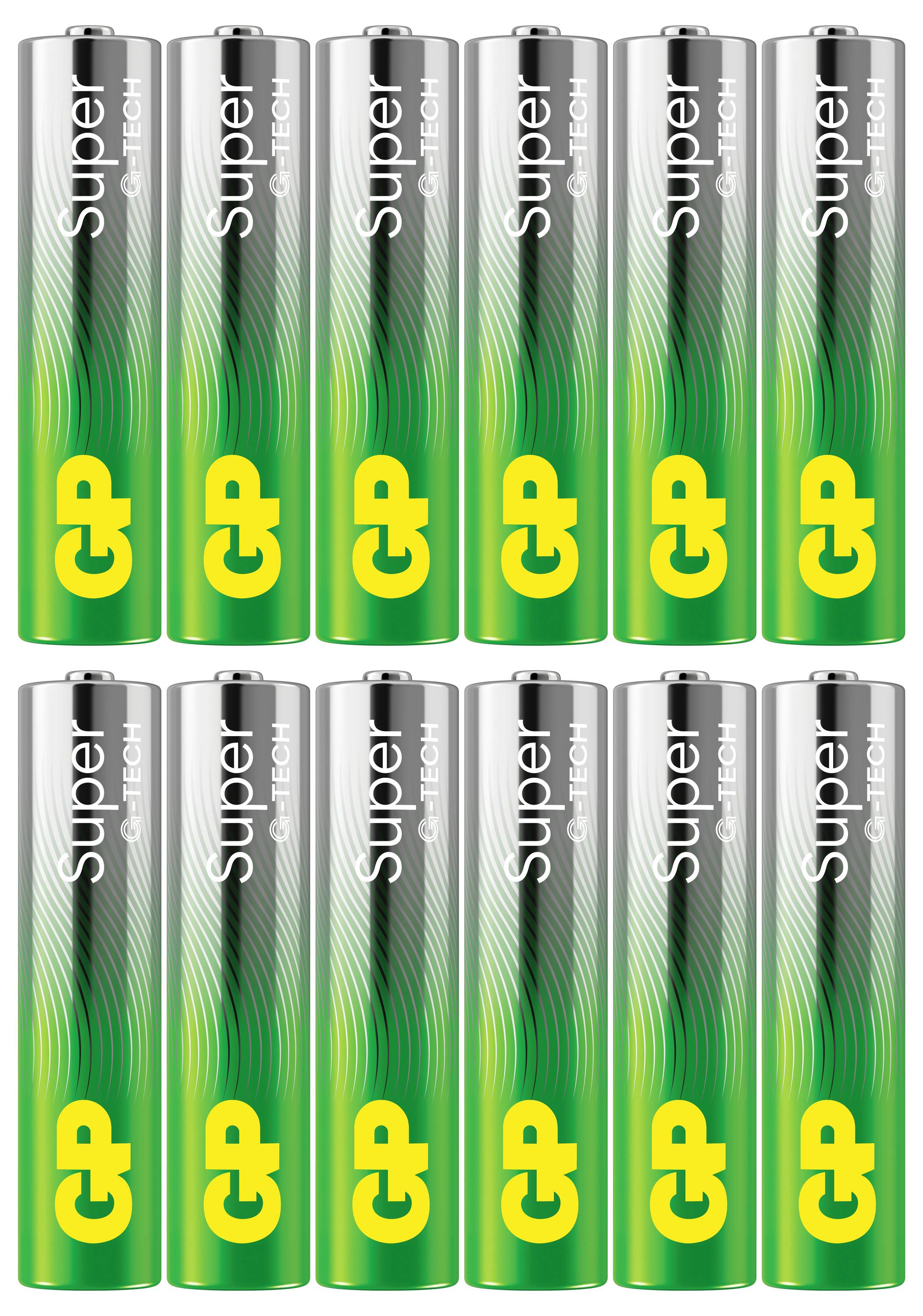 Батарейки AAA/R03 GP GPPMDALKA24AC12430, NiMH, 1200 мАч, 1,2 В, 12 шт.