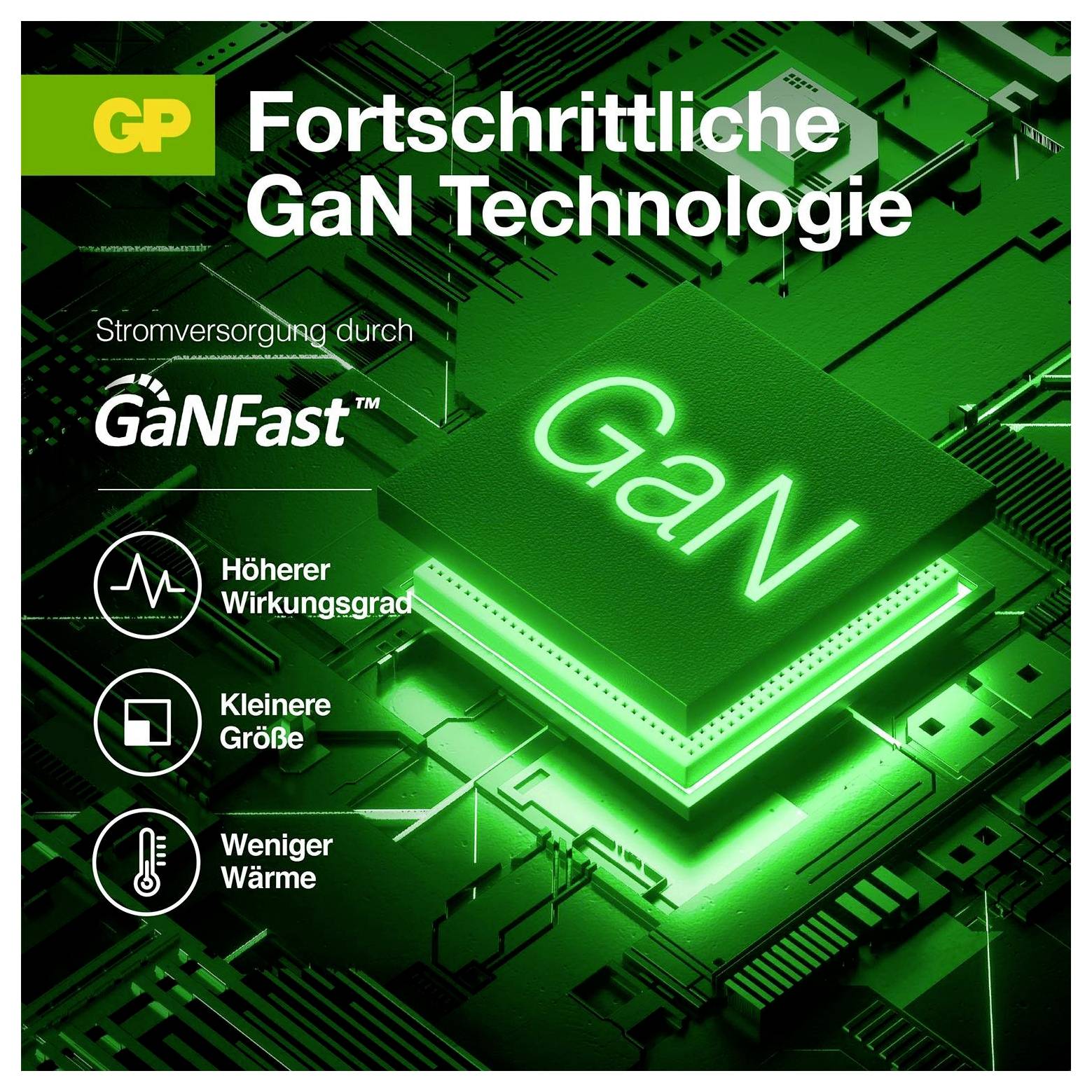 Зарядное устройство GP USB 65 Вт, 1x USB-A, 2x USB-C®, поддержка Power Delivery, быстрая зарядка 4.0, модель White House, с европе