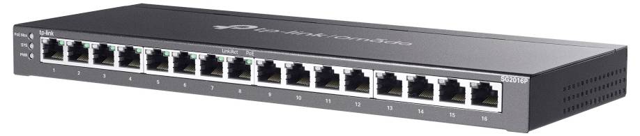 TP-LINK SG2016P JetStream TL-SG2016P V1 Switch sieciowy zarządzalny 16 Portów 32 Gbit/s funkcja PoE-2
