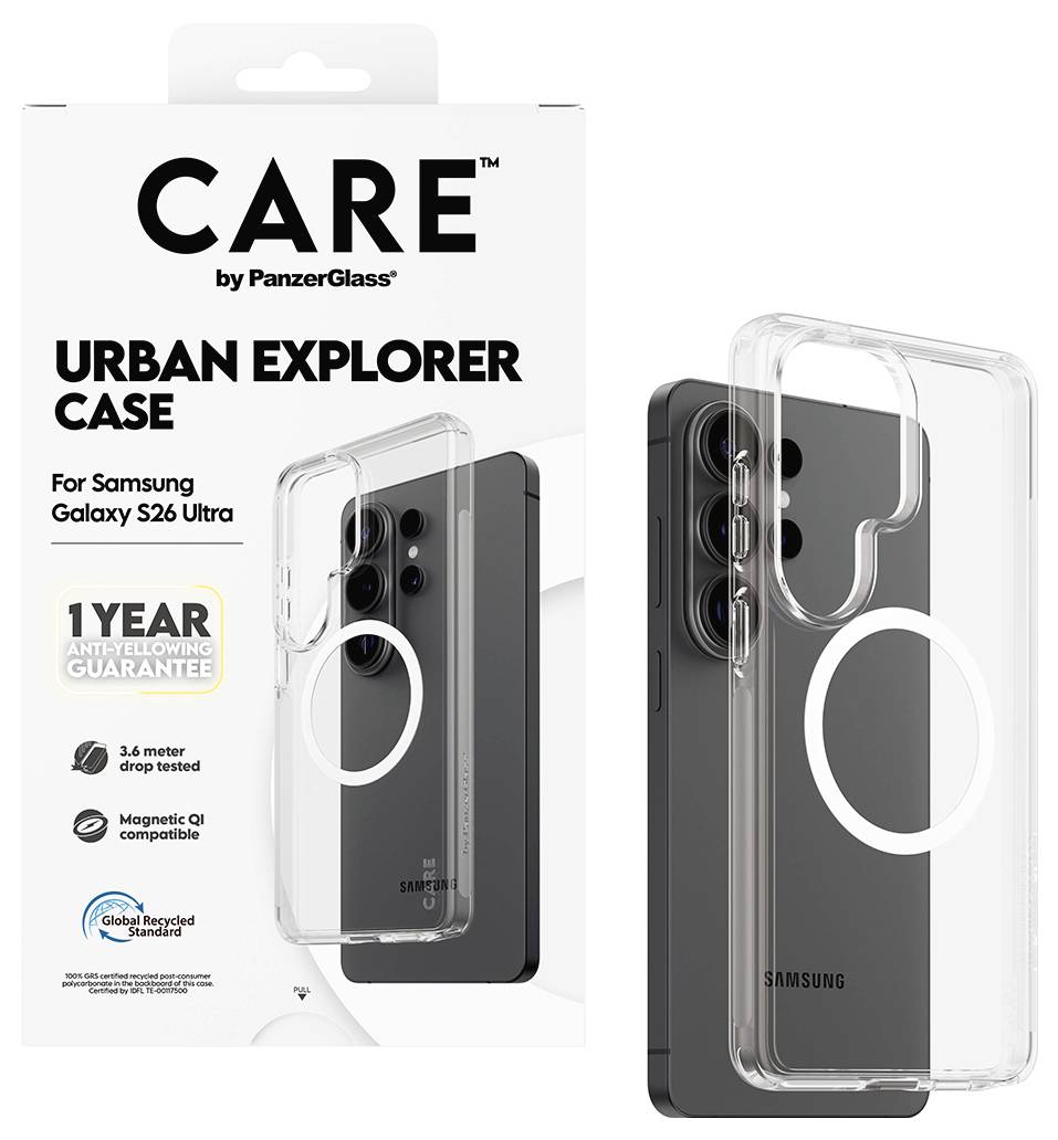 PanzerGlass CARE Urban Explorer Futerał backcase Samsung Galaxy S26 Ultra przeźroczysty Ładowarka indukcyjna CR33544-5