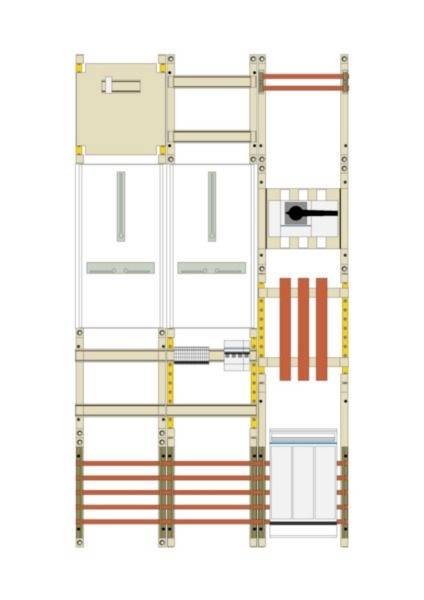 Hager UF53WG4-LS Pole pomiarowe i pole przetwornika Opis 1 szt.