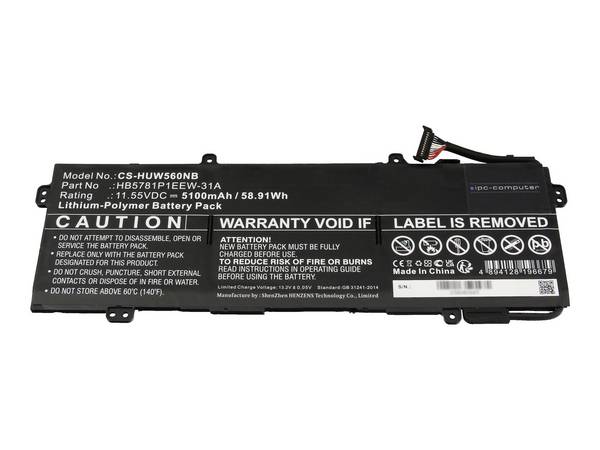ipc-computer Akumulator do laptopa Akku HB5781P1EEW-31A REPLACE 11.55 V 5100 mAh IPC-Computer