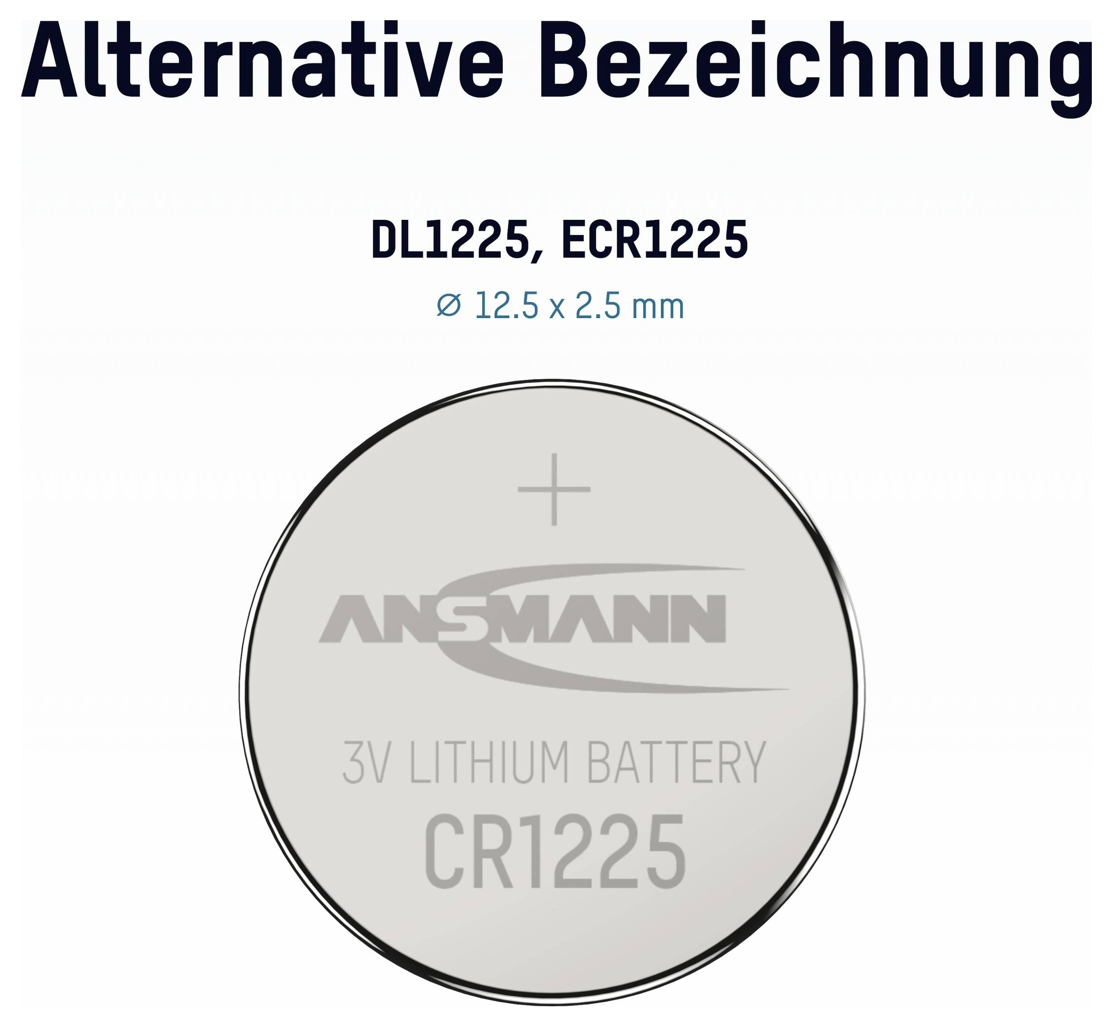 Батарейка-ґудзик CR 1225 Ansmann 3 V 1 шт. 50 мАг літієва