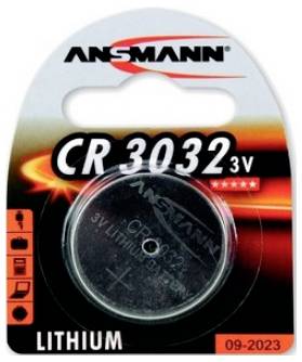 Кнопочная батарейка BR 3032 Ansmann 3 В, 1 шт., 550 мАч, литиевая.