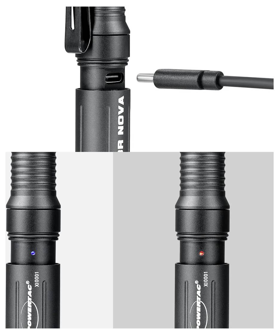 Світлодіодний акумуляторний ліхтарик Powertac E3R Nova 12909, 820 лм, 3,76 год, 36 г