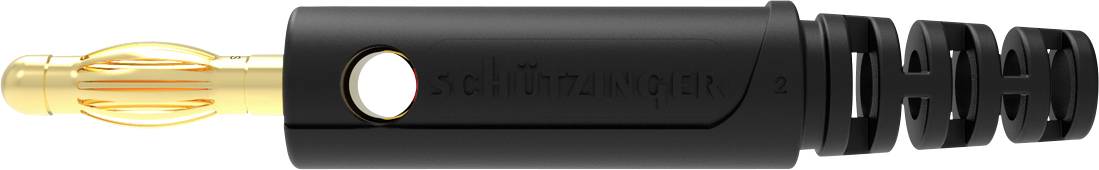 Разъем Schützinger DI FK 9800 L Au / SW Male с пружинным фиксатором, 1 шт.