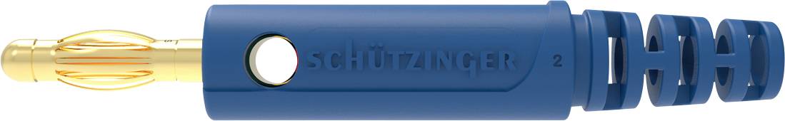 Разъем Schützinger DI FK 9800 L Au / BL Male с пружинным фиксатором, 1 шт.