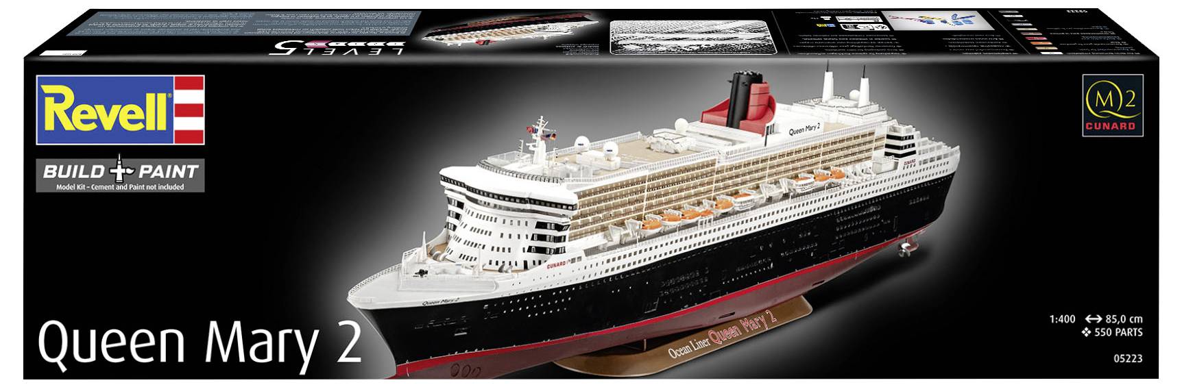 Modelu statku do sklejania Revell "Queen Mary 2" 05223 1:400-10