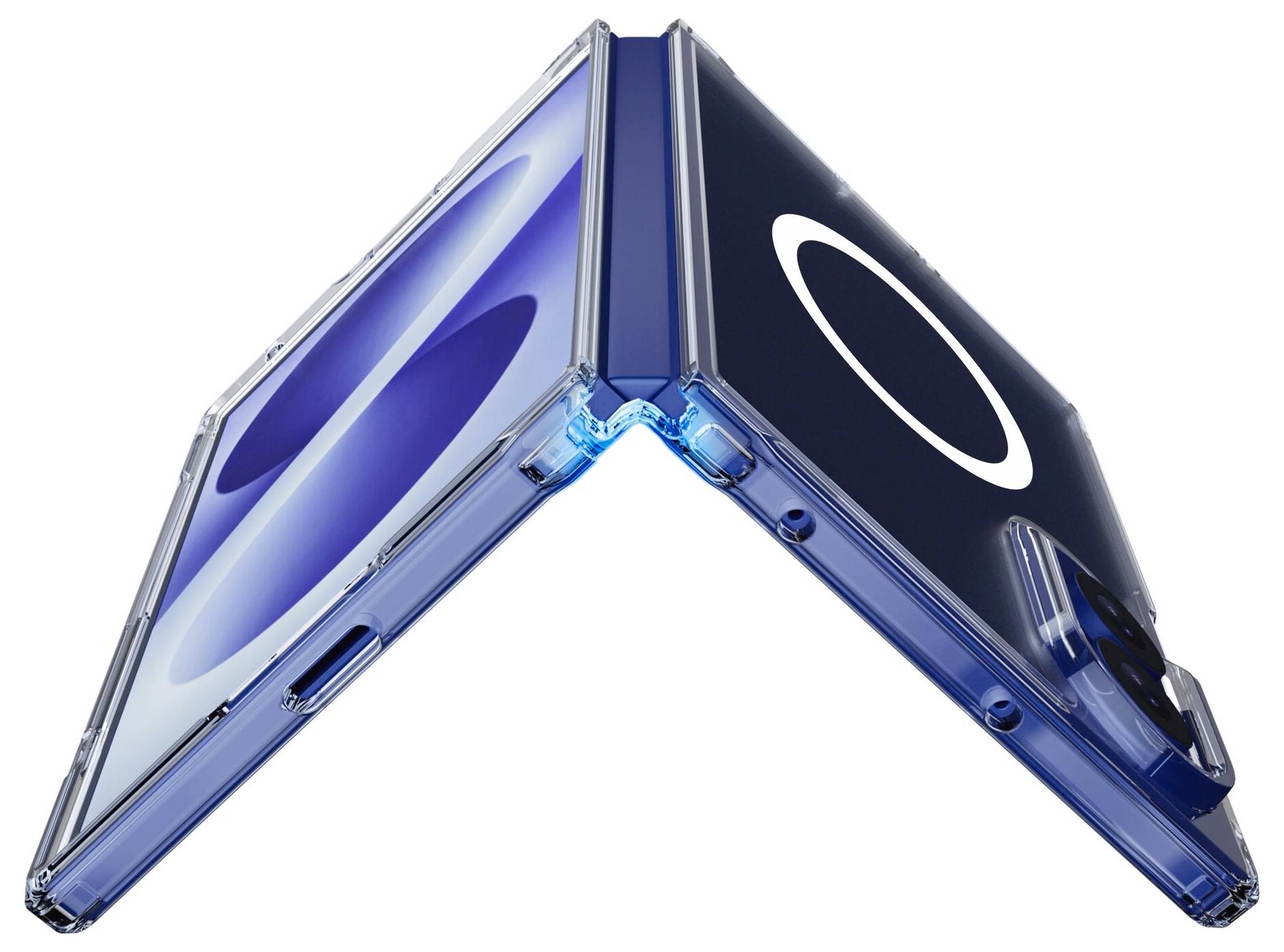 Cellularline Impact Clear Futerał backcase Samsung Galaxy Z Fold 8 przeźroczysty Ładowarka indukcyjna IMPACTMAGALZWIDET-1