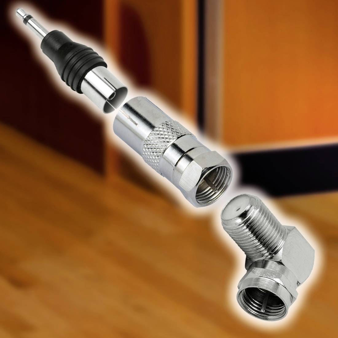 Hama 00205222 Adaptateur F-coaxial 1 pc(s) — Photo 2 sur 2