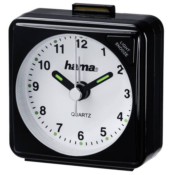 Budzik Hama 00186329, czarny