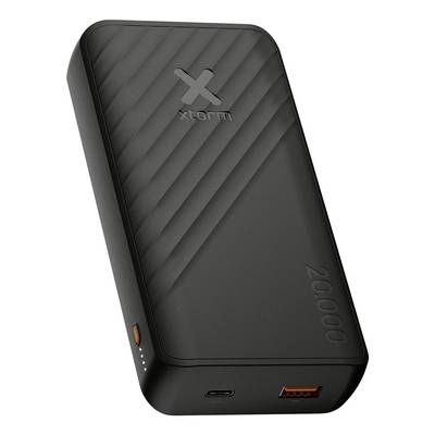 Black Xtorm 20000 przenośny powerbank z portami USB-C i USB-A, pokazany w widoku produktu na białym tle.