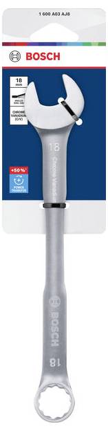 Bosch Professional 1600A03AJ8 1600A03AJ8 Klucz płasko oczkowy Rozmiar klucza (metryczny) (tylko do tytułu) 18 mm-1