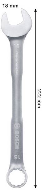 Bosch Professional 1600A03AJ8 1600A03AJ8 Klucz płasko oczkowy Rozmiar klucza (metryczny) (tylko do tytułu) 18 mm-3