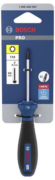 Bosch Professional PRO Schraubendreher TX8 x 60 mm Wkrętak TX Rozmiar wkrętaka TX 8 Długość końcówki: 60 mm 1 szt.-1