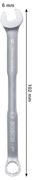 Bosch Professional 1600A03AH6 1600A03AH6 Klucz płasko oczkowy Rozmiar klucza (metryczny) (tylko do tytułu) 6 mm-3