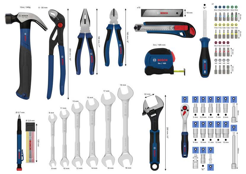 Bosch Professional 1600A03AL2 1600A03AL2 Zestaw narzędzi 89 szt.-0