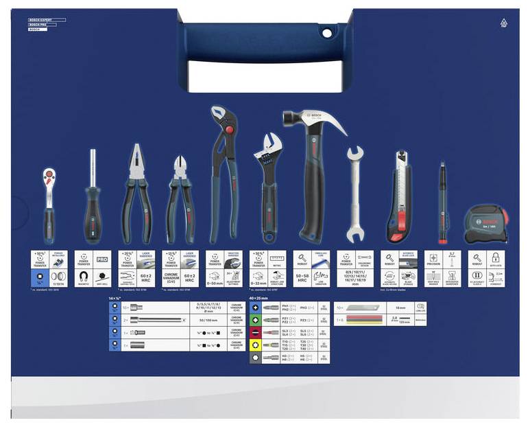 Bosch Professional 1600A03AL2 1600A03AL2 Zestaw narzędzi 89 szt.-3