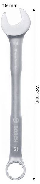Bosch Professional 1600A03AJ9 1600A03AJ9 Klucz płasko oczkowy Rozmiar klucza (metryczny) (tylko do tytułu) 19 mm-3