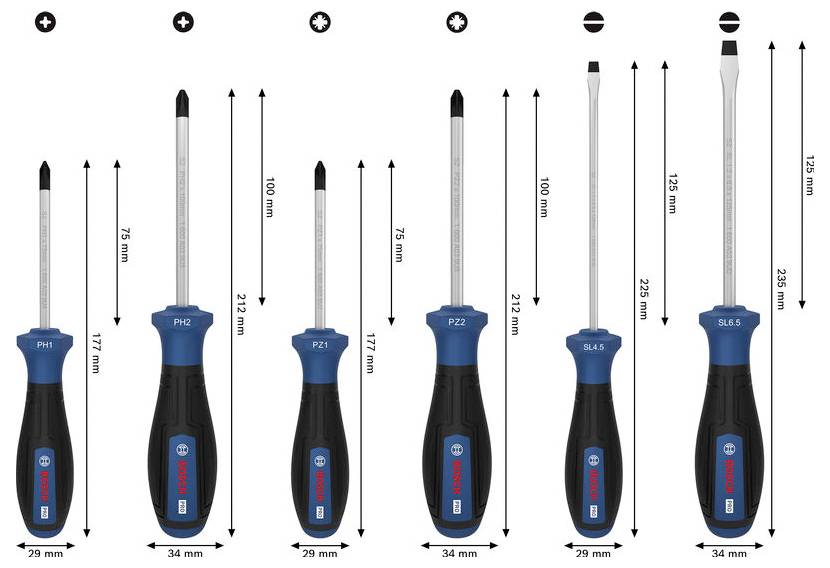 Zestaw wkrętaków Bosch Professional 1600A039PD 1600A039PD-3