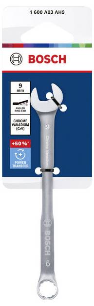 Bosch Professional 1600A03AH9 1600A03AH9 Klucz płasko oczkowy Rozmiar klucza (metryczny) (tylko do tytułu) 9 mm-1